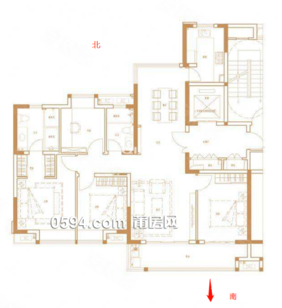 大降價(jià)附屬五中萬達(dá)旁玖璽正榮府一梯一戶南北通透滿二