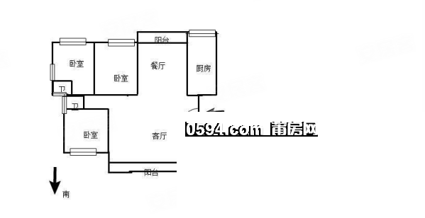 滿二滿二！萬達(dá)幸福家園B區(qū) 南北通透 三房雙陽臺 看房隨時