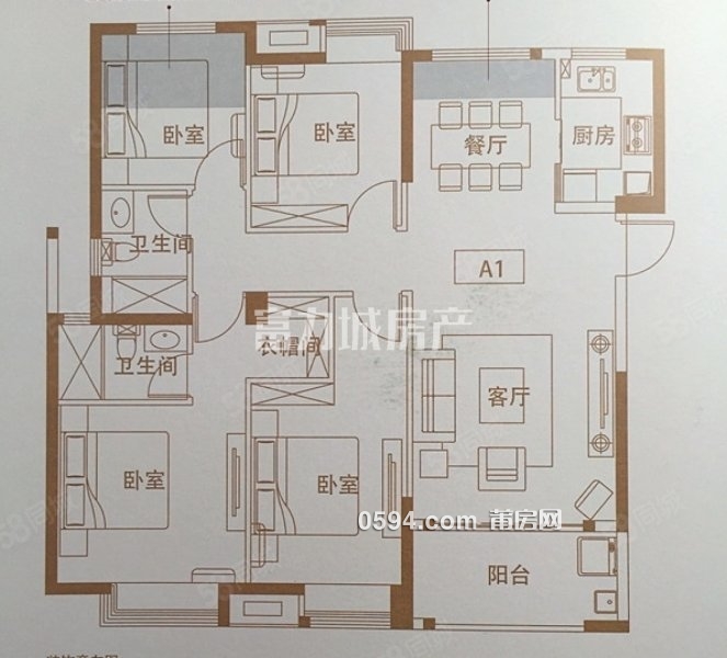 高層南北東，木蘭溪旁，正榮府高層毛坯，贈(zèng)送10多平，雙