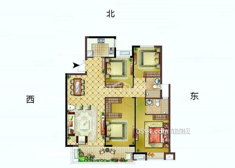 凱天青山城 正規(guī)商品房 有電梯 南北通透 雙衛(wèi)生間 樓齡新