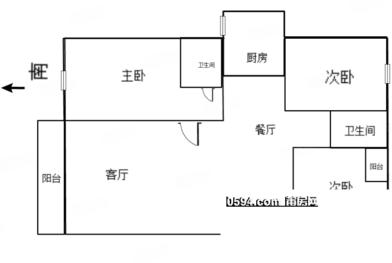 莆田二中旁 精裝3房 保持99新家具齊全可馬上住 榮華書苑