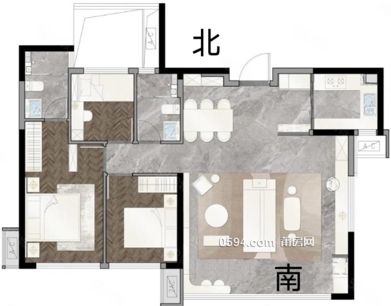 低價急售！新交房園林小區(qū) 萬達(dá)建發(fā)縵云  毛坯通透毛