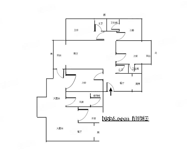 巨岸幸福城 精裝實(shí)用260平  贈(zèng)送獨(dú)立大露臺(tái)！邊戶三面采光