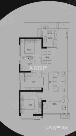 搶房啦！高層！木蘭溪景！拎包入住！萬科六期精裝三房總