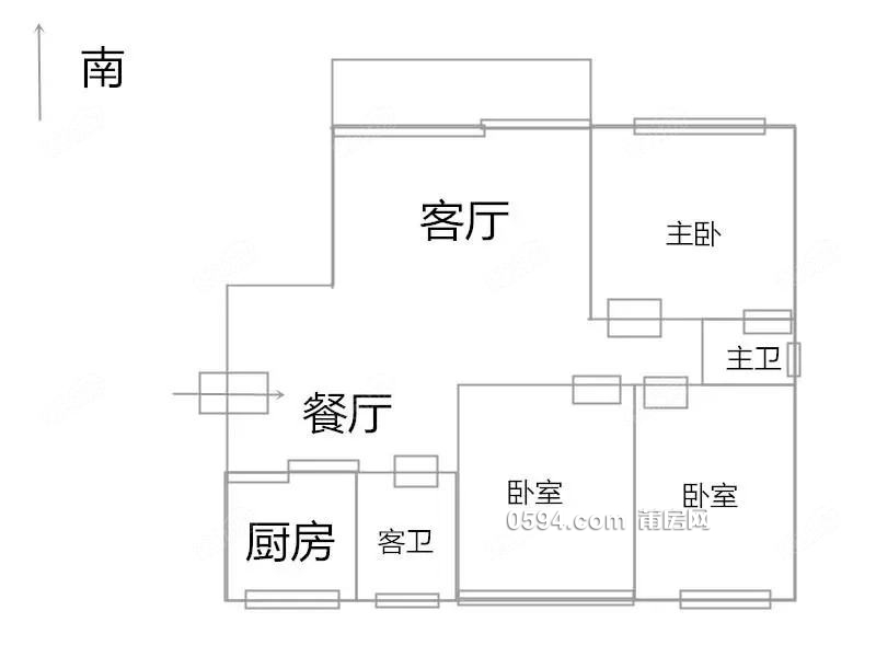 低價(jià)有驚奇?。▲P達(dá)鳳翔城  自住3房 好樓層南北通透 光線好