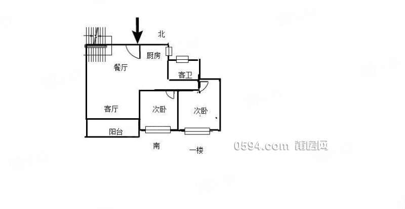 頭排 木蘭溪畔 萬科城旁正榮府毛坯復(fù)式樓三房