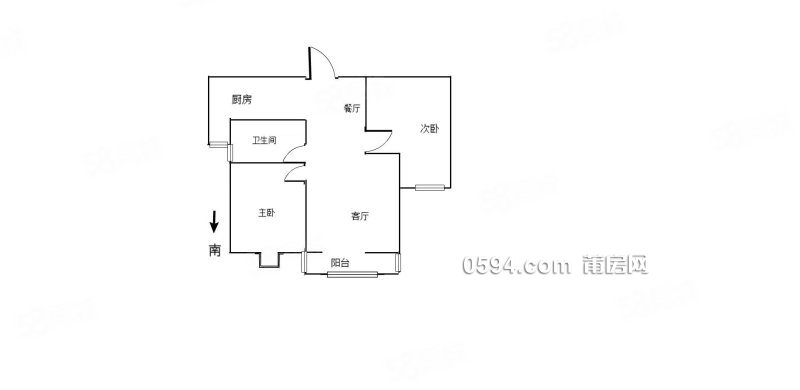 莆田九龍小區(qū) 醫(yī)療配套成熟 大兩房 小區(qū)新 朝南 出行方便