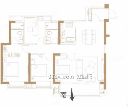 湖景溪景房 大唐玉湖印象 南北東低公攤大四房 精裝三面光