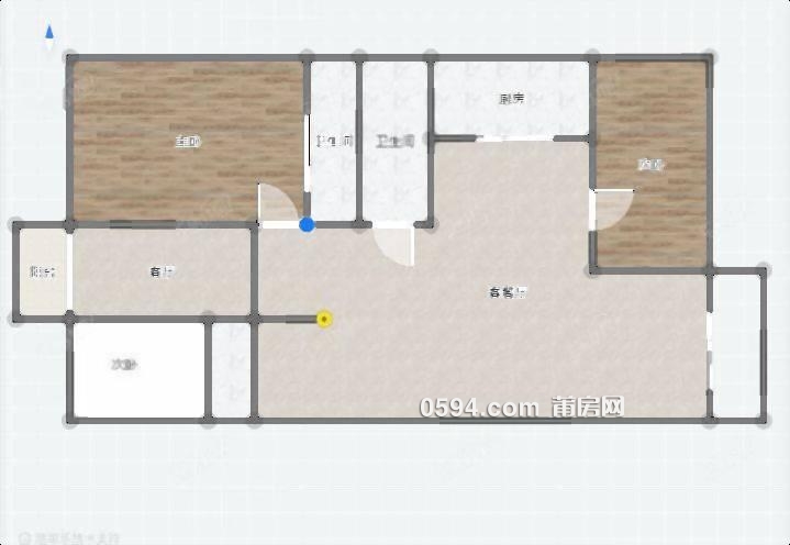 秀水華庭 中山旁8400 中層南北通透3房 附屬新天地旁