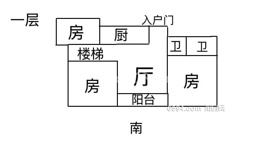 莆田工藝城 高層精裝修 樓中樓買一樓送二樓 使用面積170平