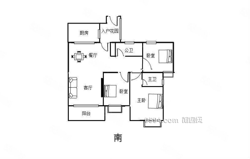 11800一平 富力尚悅居 3房精裝修 周邊有市場，  