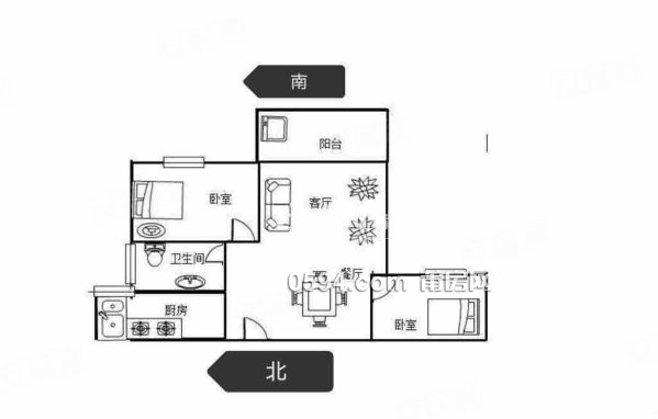 醫(yī)療配套成熟 滿二 大兩居 電梯房 小區(qū)新 朝南 動(dòng)靜分離