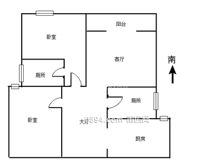 市中心龍德井中高層兩房精裝修-莆田二手房