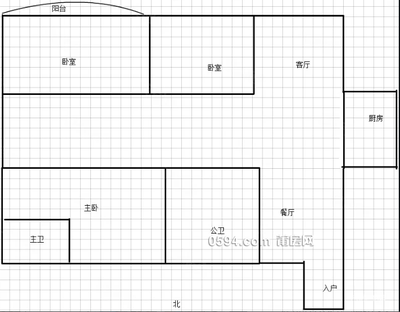 霞林万达 幸福家园 南北通透 户型 前后双阳台-莆田二手房