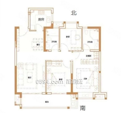 玖玺正荣府|兴霞路655号3室2厅2卫110.89平方 -莆田二手房