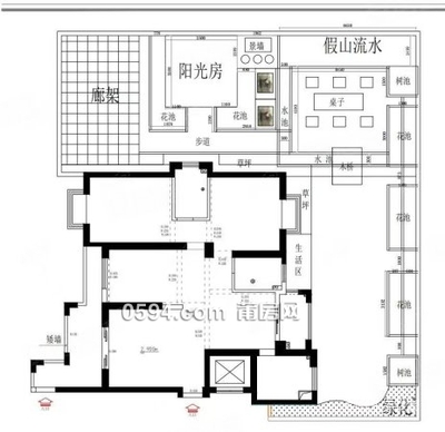 单独使用100多平大露台 只需还月供 总价129万 云顶枫丹-莆田二手房