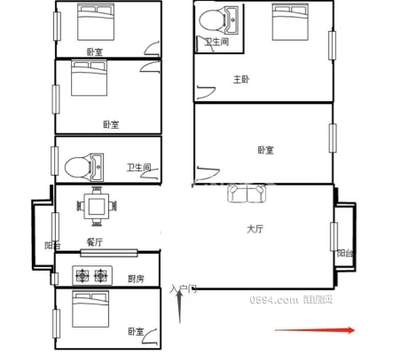 保利堂悅旁駿乘悅府樓王南北東高層豪裝5房160平總價170萬-莆田二手房