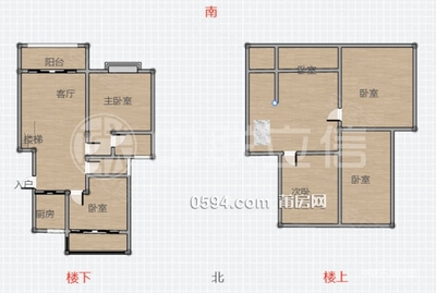 宏基現(xiàn)代城 頂復(fù)樓中樓 毛坯  5室2廳 南北 送面積多-莆田二手房