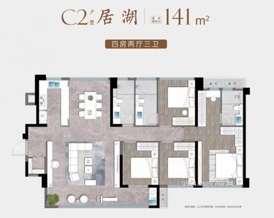 联发建发玉湖兰溪 新房玉湖公园木兰溪畔毛坯4房电梯中层-莆田二手房