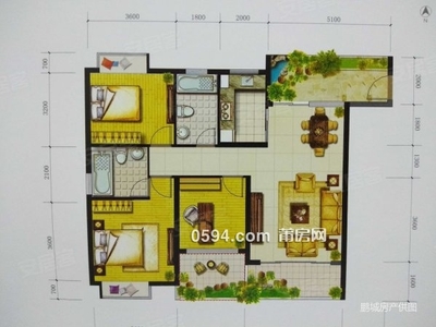 龙德井筱塘地块南北东3房2厅2卫2阳台户型非常好-莆田二手房 龙德井筱塘地块南北东3房2厅2卫2阳台户型非常好-莆田二手房