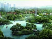 绶溪公园规划延寿湖效果图
