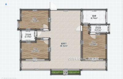 新出无公摊高层大三房！保持非常好满二 凤达滨河豪-莆田二手房