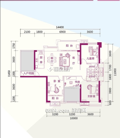 骏乘亿发城 南北东 5房2厅2卫  卖11402-莆田二手房