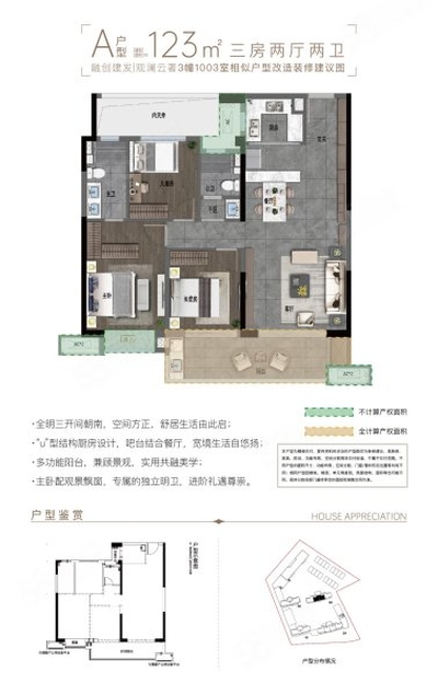 融創(chuàng)建發(fā)觀瀾云著|荔城南大道3室1廳2衛(wèi)123平方 -莆田二手房