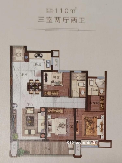 亏本卖二 中旁联发君领天玺3房2卫110平仅售11800/平-莆田二手房