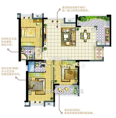 华永天澜城二期头排  3房2厅2卫  卖8496-莆田二手房