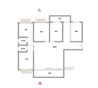 万达广场 4房2厅2卫  全新装修 卖13624-莆田二手房