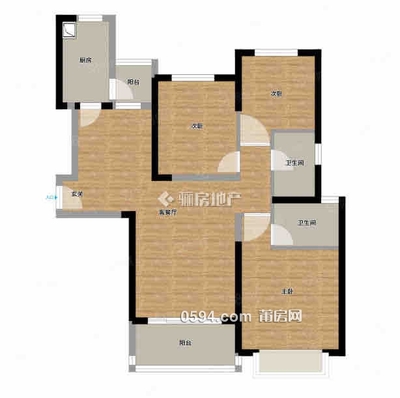 恒大御景半岛南北通透3房2卫119㎡全新未住售15799/㎡拎包住-莆田二手房