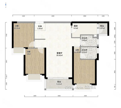 雅頌居精裝修3房2廳2衛(wèi)僅售14999/平拎包入住-莆田二手房