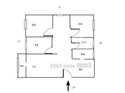 龍德井片區(qū)頤和居B區(qū)高層精裝未住3房2廳2衛(wèi)總價115萬拎包住-莆田二手房