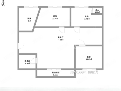 北磨口岸小区124平126万3室2厅2卫-莆田二手房