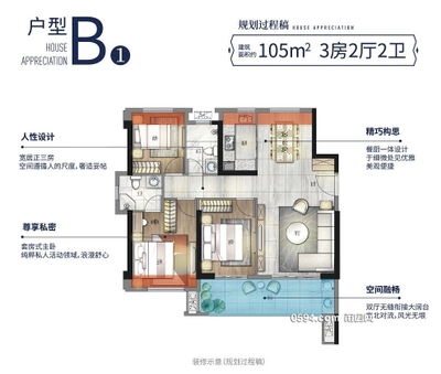 保利城和悦府 3房2厅2卫  三面采光  卖8858-莆田二手房