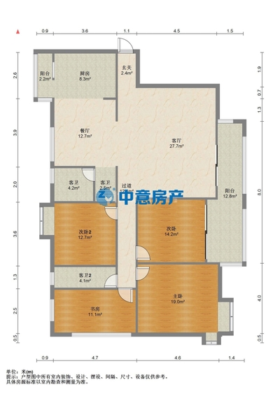 花園里的家，大社區，萬輝國際城，三面采光-莆田二手房