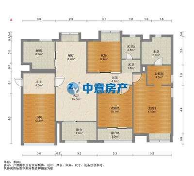 萬科城二期（蘭園） 精裝 總價227萬 面積130㎡ 4室2廳2衛-莆田二手房