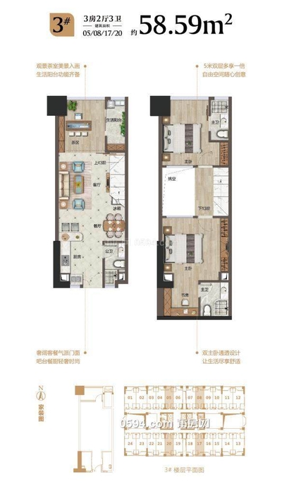 市政府附近 京都壹品复式楼 2房2厅精装修毛坯价 只要79万-莆田二手房
