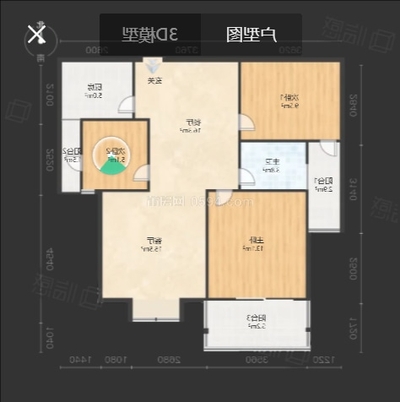 世茂云璟 精装 总价52万 面积88㎡ 3室2厅1卫-莆田二手房