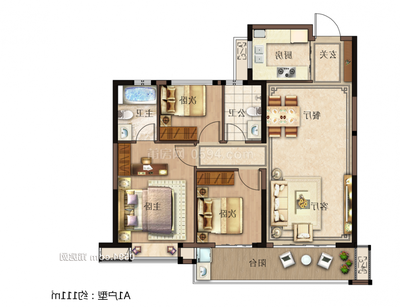 建發(fā)磐龍府三期（C區(qū)） 毛坯 總價122萬 面積110㎡ 3室2廳2衛(wèi)-莆田二手房