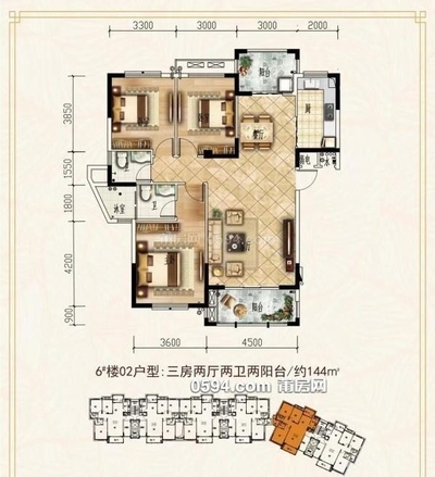 凤达凤凰城 毛坯 总价199万 面积144㎡ 3室2厅2卫-莆田二手房 凤达凤凰城 毛坯 总价199万 面积144㎡ 3室2厅2卫-莆田二手房