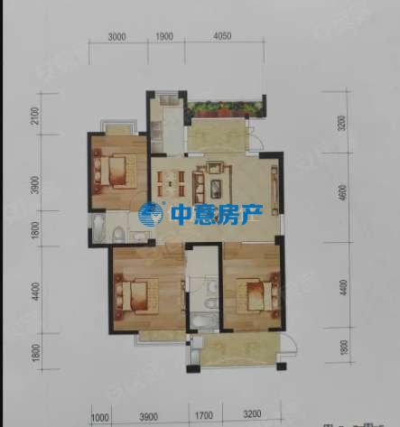 一中對面 富邦學苑3居室132平精裝 1平17380