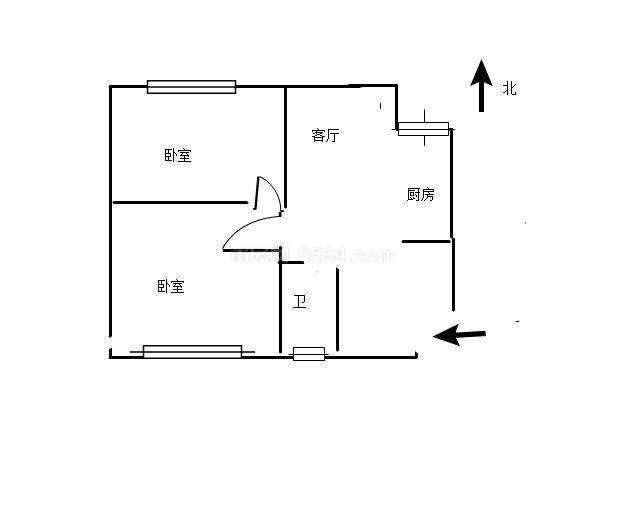 錦繡豪庭溪白安置房 電梯2房中層 單價(jià)7999九華廣場旁