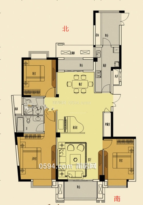 駿隆龍騰東方 精裝 總價(jià)210萬 面積149㎡ 4室2廳2衛(wèi)