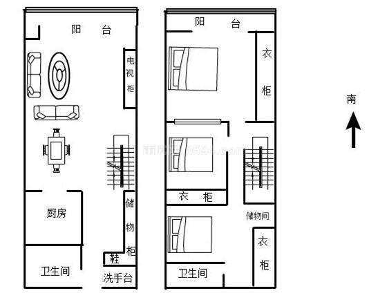 正鼎蘋果公寓 復式買一層送一層 投資自住毛坯3房綬溪公園