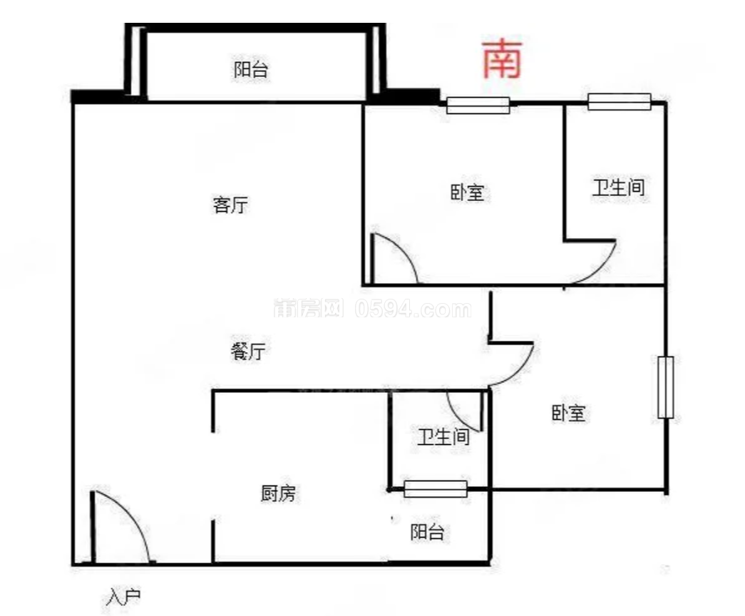 泗華溪畔 泗水雅居 毛坯 總價(jià)109萬(wàn) 中層105㎡