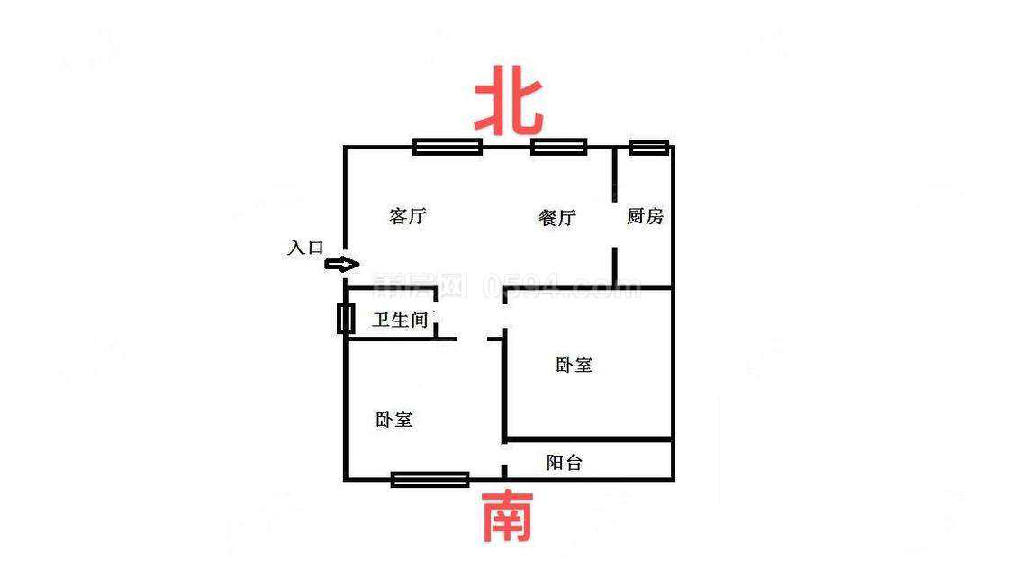 東山小區(qū)128號 普裝 總價93萬 面積85㎡ 3室1廳1衛(wèi)